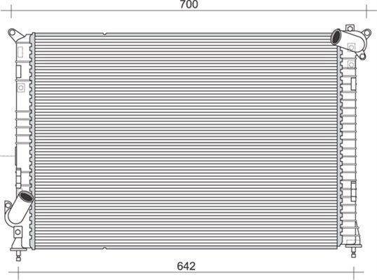 MAGNETI MARELLI Radiaator,mootorijahutus 350213861000